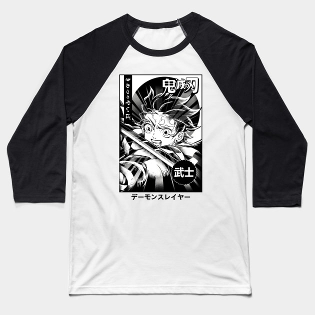 kimino yaiba Baseball T-Shirt by sober artwerk